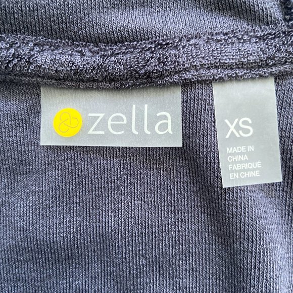 NWT Zella x Nordstrom | Oversized Velour Zip Hoodie Pockets XS - Picture 6 of 8